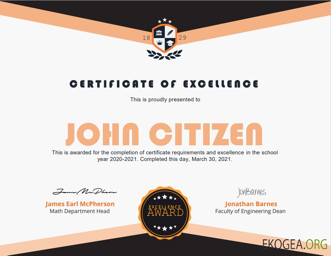 Certificat académique américain